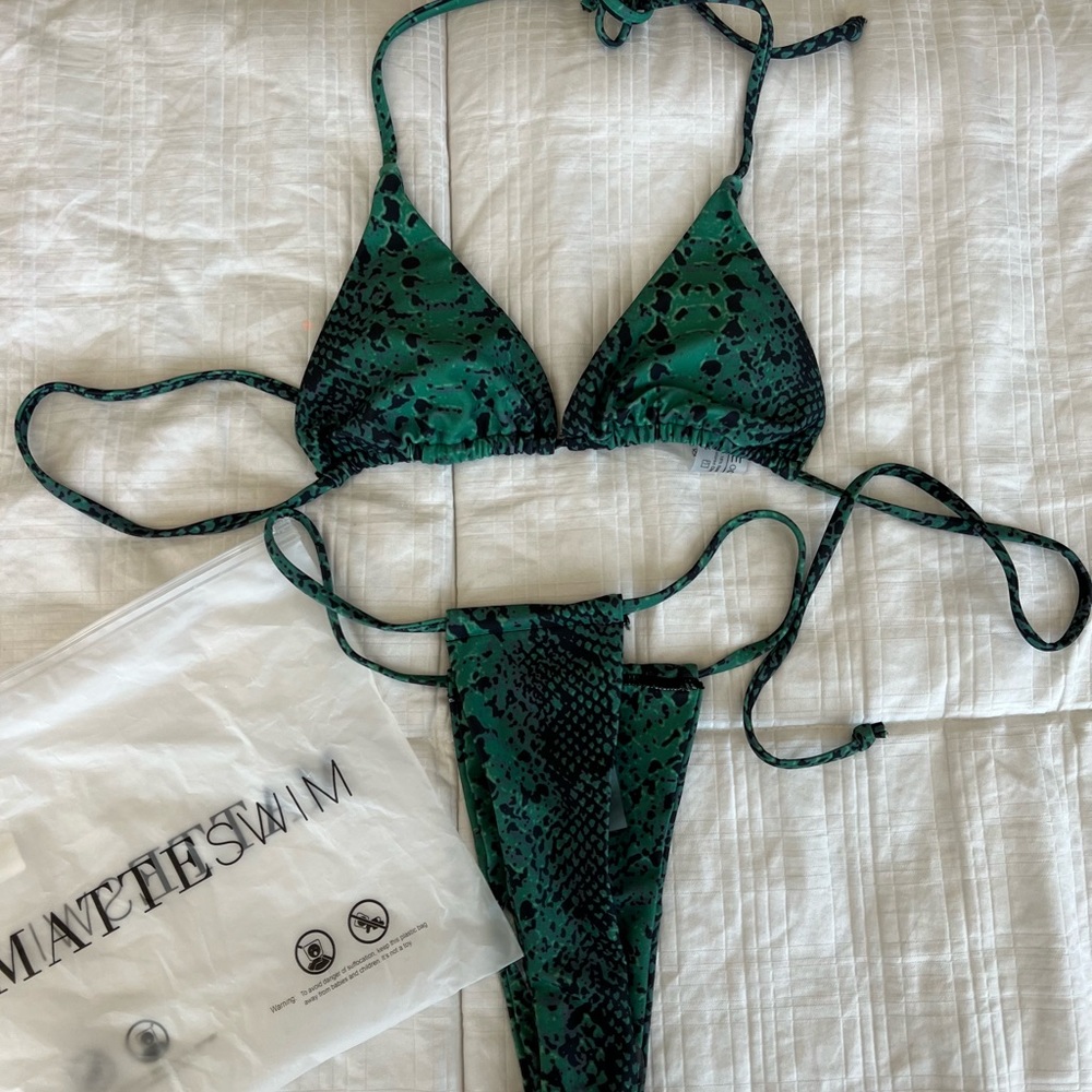 Jade Snake Print Bikini